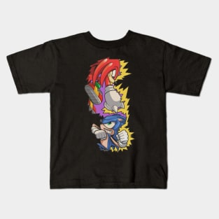 sonic vs knuckles Kids T-Shirt